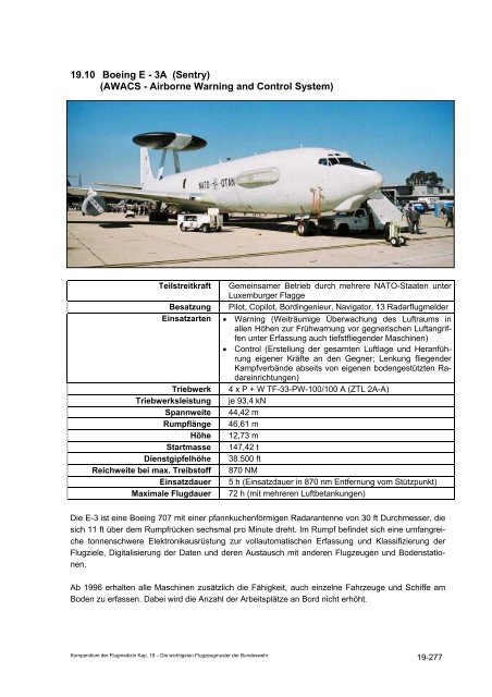 Kompendium der Flugmedizin - Luftwaffe