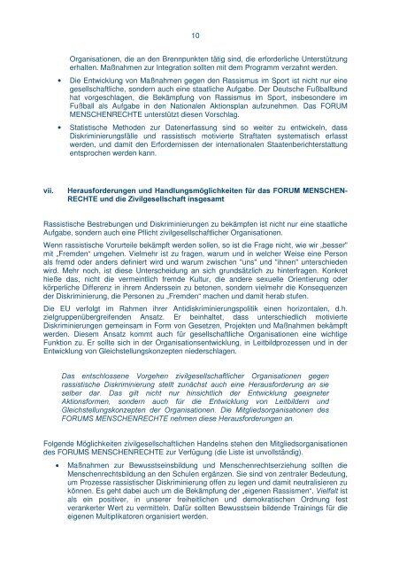 Memorandum Rassismus - Unesco