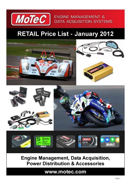 Motec Europe Price List Pdf Ascania Racing