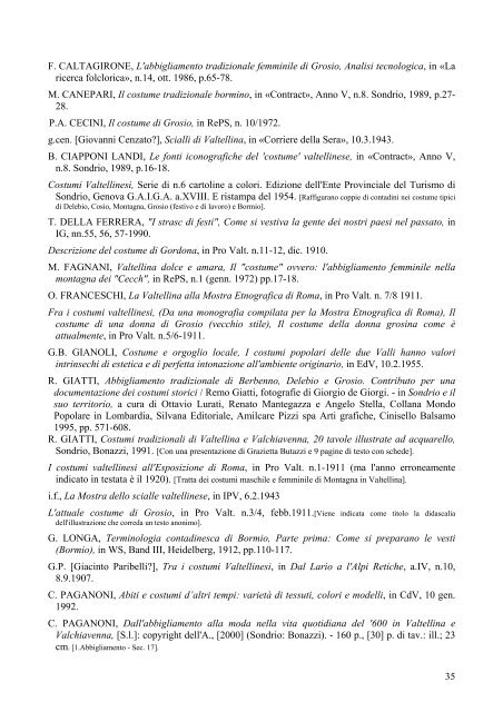 Scarica la bibliografia come documento PDF - Provincia di Sondrio