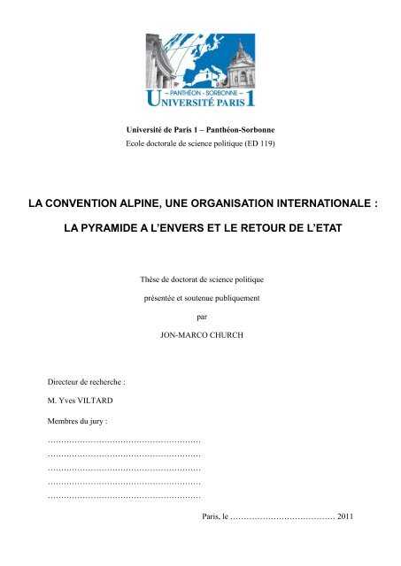 La Convention Alpine Une Organisation Internationale - 
