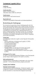 Informationen zum Studiengang als PDF-Download - an der ...