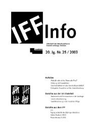 IFF-Info Nr. 25, 2003 - IFFOnzeit