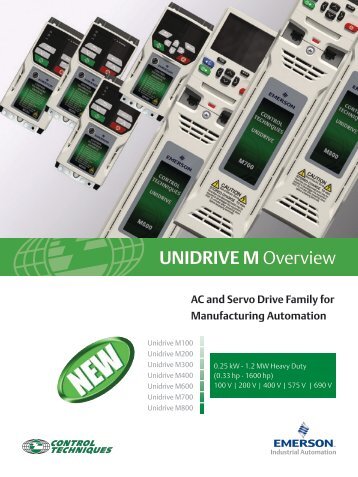 Unidrive M Overview Brochure - Emerson Industrial Automation