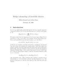 Hodge cohomology of invertible sheaves