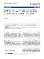 Lung contusion and cavitation with exudative plural effusion ...