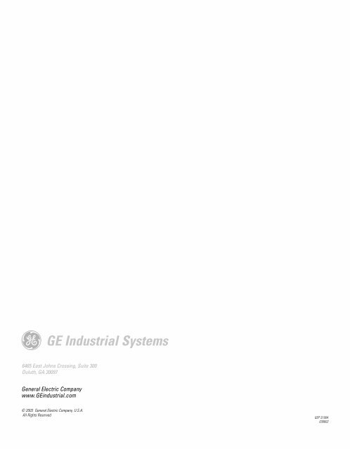 GE Industrial Systems - IERents.com