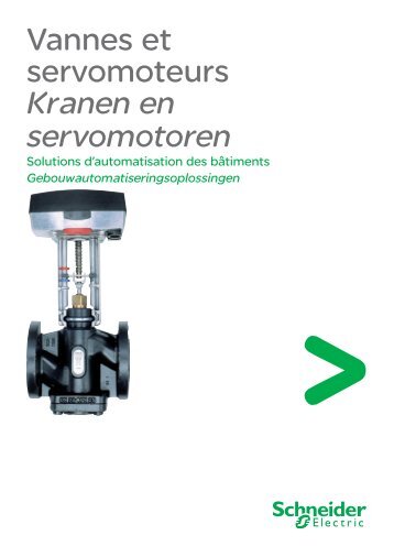 Vannes et servomoteurs Kranen en servomotoren