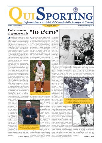 "Io c'ero" - Circolo della Stampa - Sporting