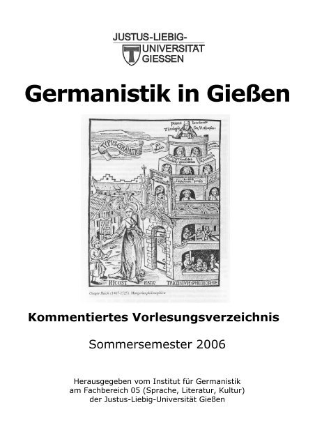 Sommersemester 2006 - Justus-Liebig-Universität Gießen