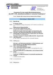 Programm - Justus-Liebig-Universität Gießen