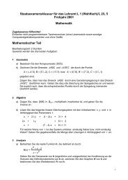 Staatsexamensklausur für das Lehramt L 1 (Wahlfach)/L 2/L 5 ...