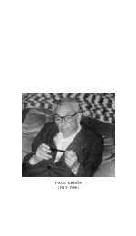 In Memoriam: Paul Erdős - Department of Mathematics