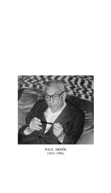 In Memoriam: Paul Erdős - Department of Mathematics