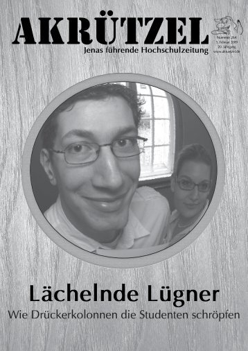 Lächelnde Lügner - Friedrich-Schiller-Universität Jena