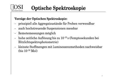 Anleitung Praktikum Optische Spektroskopie