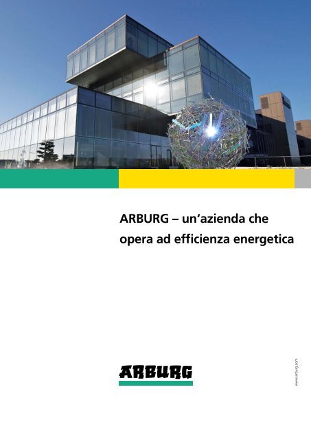 ARBURG – un'azienda che opera ad efficienza energetica