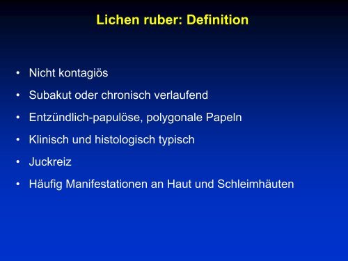 Lichen ruber: Definition