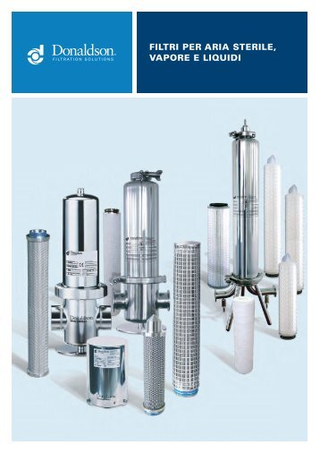 Filtri per aria sterile vapore e liquidi (Brossura) - IT