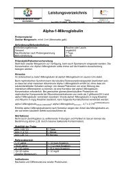 Leistungsverzeichnis Alpha-1-Mikroglobulin - Universitätsklinikum ...