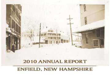 2010 ANNUAL REPORT ENFIELD, NEW ... - Town of Enfield