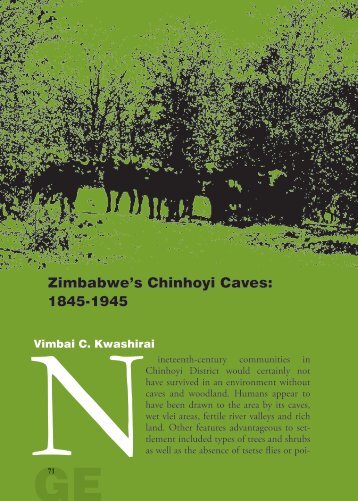 Zimbabwe's Chinhoyi Caves: 1845-1945 - Global Environment