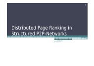 Distributed Page Ranking in Structured P2P Networks Structured ...