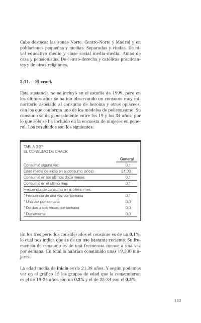 El consumo de alcohol y otras drogas entre las mujeres.