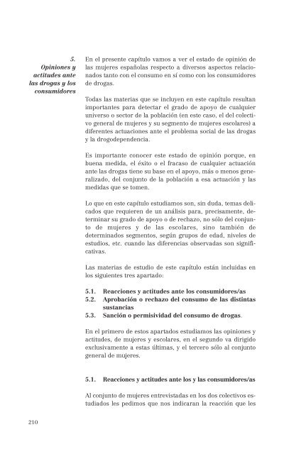 El consumo de alcohol y otras drogas entre las mujeres.