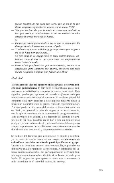 El consumo de alcohol y otras drogas entre las mujeres.