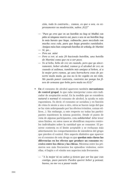 El consumo de alcohol y otras drogas entre las mujeres.