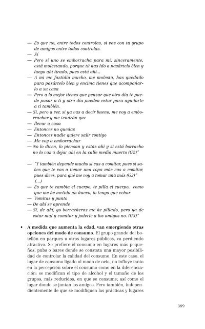 El consumo de alcohol y otras drogas entre las mujeres.