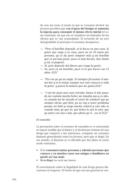 El consumo de alcohol y otras drogas entre las mujeres.