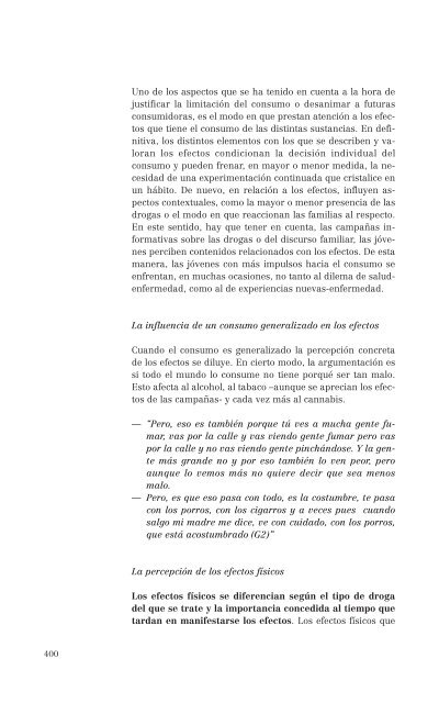 El consumo de alcohol y otras drogas entre las mujeres.