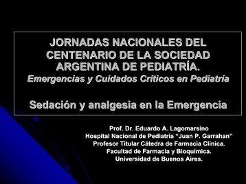 Farm. Eduardo Lagomarsino - Sociedad Argentina de Pediatría