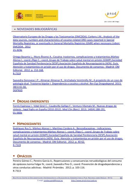 PRESENTACIÓN - Plan Nacional sobre drogas