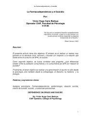 La Farmacodependencia y el Suicidio Por: Víctor Hugo Cano ...