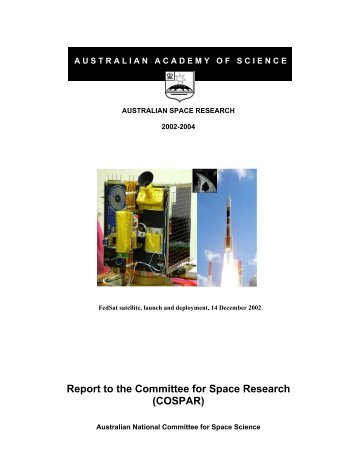 Report to the Committee for Space Research - Australian Academy ...