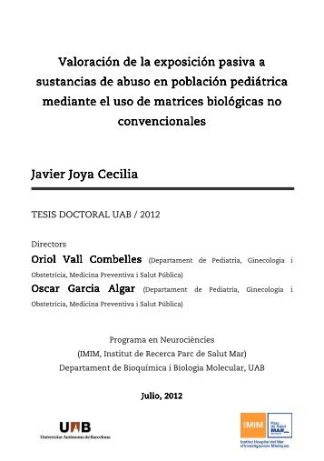 Javier Joya Cecilia Javier Joya Cecilia - Tesis
