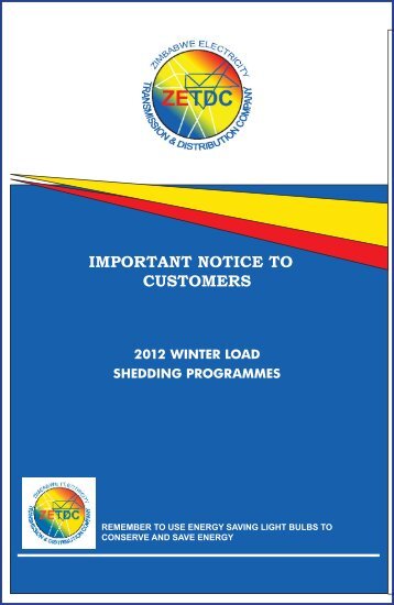important notice to customers - zetdc