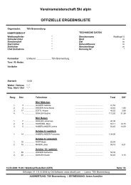 Zur offiziellen Ergebnisliste hier klicken - TSV Brannenburg