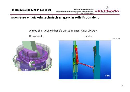 Ingenieurausbildung in Lüneburg - Leuphana Universität Lüneburg