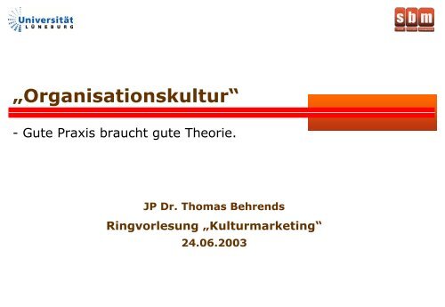 „Organisationskultur“ (Behrends)