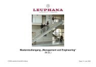 Management and Engineering - Leuphana Universität Lüneburg