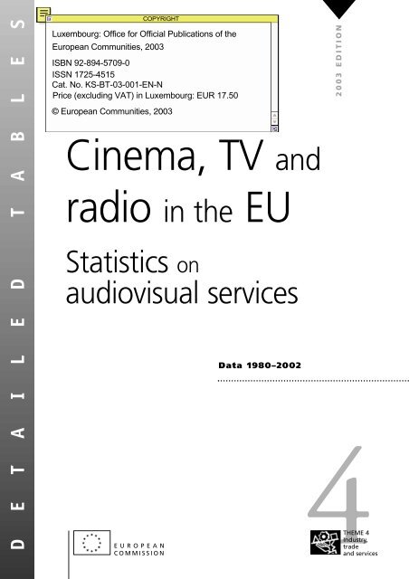 CINEMA, TV, AND RADIO IN THE EU ? STATISTICS ON ...