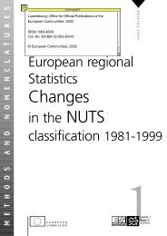 Changes in the NUTS classification 1981-1999 - Eurostat - Europa