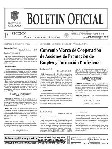 Boletín Oficial de Córdoba - 26 de Octubre 2012