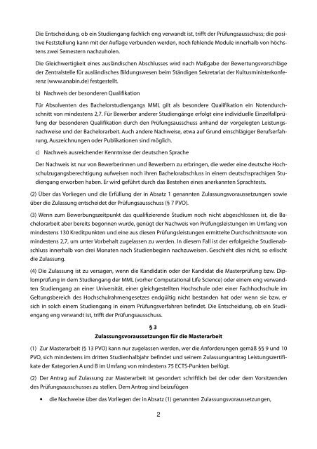 Studiengangsordnung für den Master-Studiengang Mathematik in ...