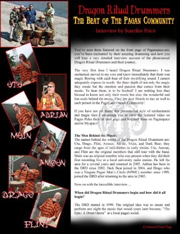 Download the PDF - Dragon Ritual Drummers