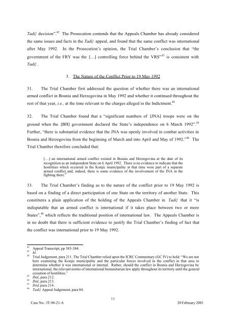 UNITED NATIONS Case No.: IT-96-21-A Date: 20 February ... - ICTY